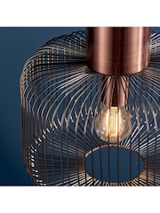 Gallery Home Copper Nichol Ceiling Light Pendant - Image 5 of 8