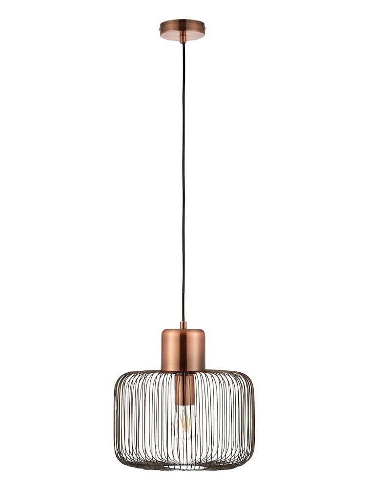 Gallery Home Copper Nichol Ceiling Light Pendant - Image 8 of 8