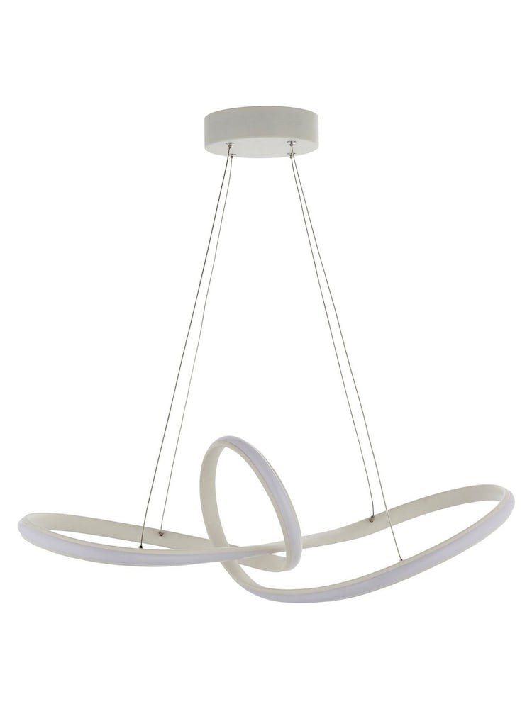 Gallery Home White Pandora Ceiling Light Pendant - Image 2 of 6 Gallery Home White Pandora Ceiling Light Pendant - Image 2 of 6