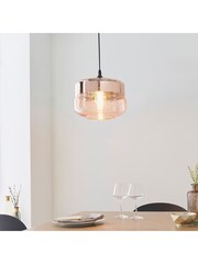 Gallery Home Copper Bruce Ceiling Light Pendant - Image 3 of 7