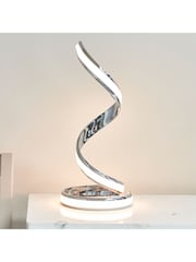 Gallery Home Chrome Niamh Table Lamp - Image 2 of 8