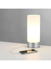 Gallery Home Silver Lara Table Lamp - Image 1 of 5