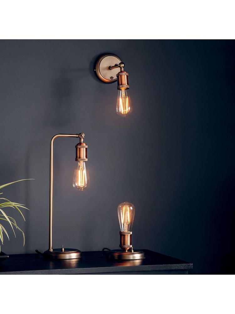 Gallery Home Copper Halsy Table Lamp - Image 1 of 6 Gallery Home Copper Halsy Table Lamp - Image 1 of 6