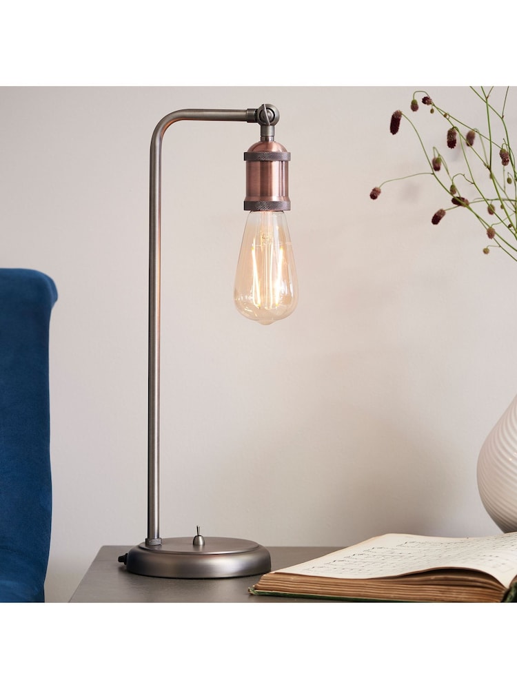 Gallery Home Copper Halsy Table Lamp - Image 2 of 7