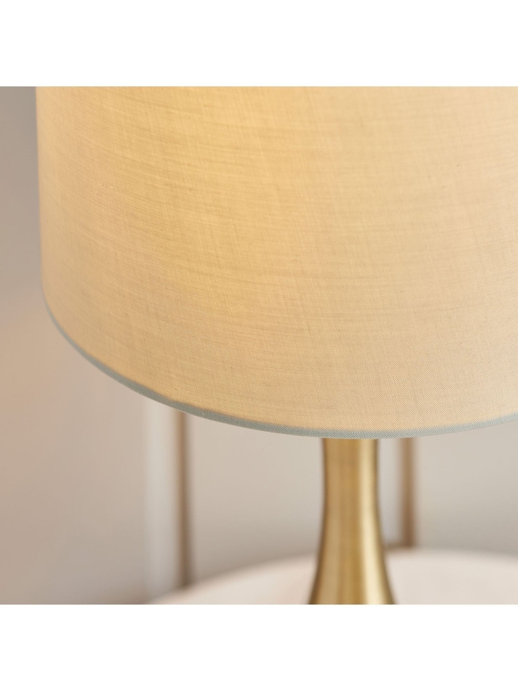 Gallery Home Brass Taupe Ambiance Table Lamp - Image 2 of 7