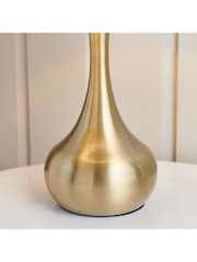 Gallery Home Brass Taupe Ambiance Table Lamp - Image 5 of 7