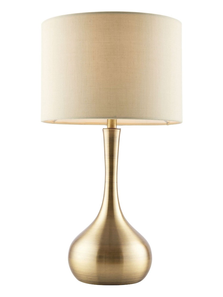 Gallery Home Brass Taupe Ambiance Table Lamp - Image 7 of 7 Gallery Home Brass Taupe Ambiance Table Lamp - Image 7 of 7