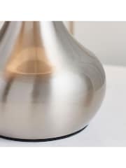 Gallery Home Silver Ambiance Table Lamp - Image 3 of 7