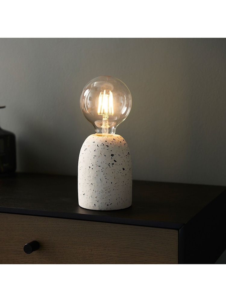 Gallery Home White Tezza Table Lamp - Image 1 of 6