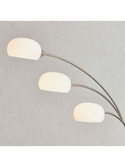Gallery Home Silver James 3 Bulb Floor Lamp - Image 4 of 8