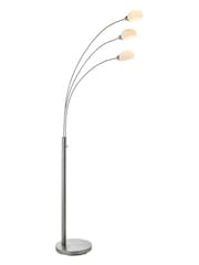 Gallery Home Silver James 3 Bulb Floor Lamp - Image 8 of 8