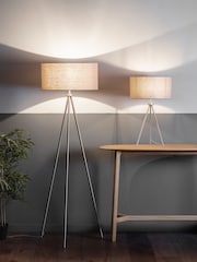 Gallery Home Chrome Som Nickel Floor Lamp - Image 1 of 2