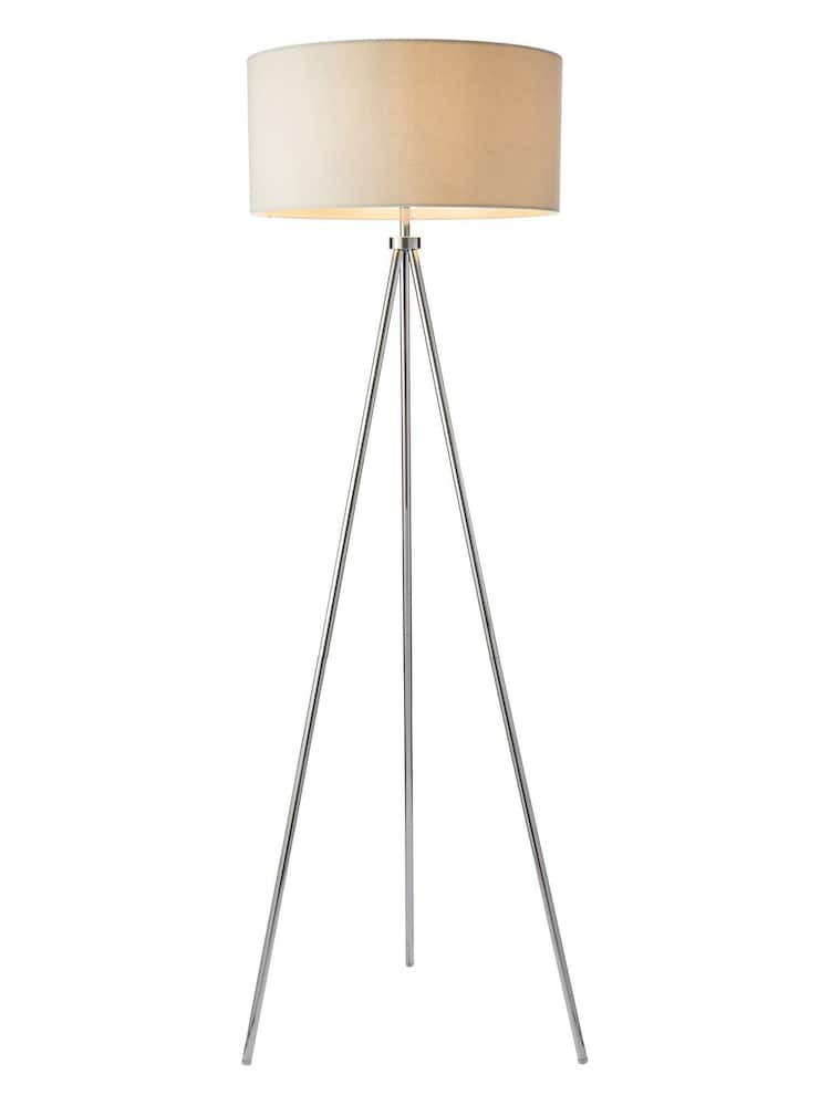 Gallery Home Chrome Som Nickel Floor Lamp - Image 2 of 2