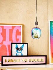 Oliver Bonas Pink/Gold I Came to Boogie Wall Art - Image 2 of 2