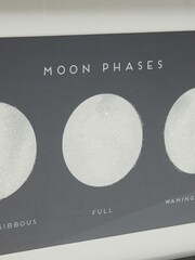 Oliver Bonas Black Moon Phases Wall Art - Image 3 of 3