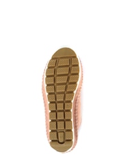Pavers Rose Pink Ladies Leather Lace-Up Trainers - Image 5 of 5