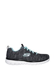 Skechers Black Graceful Twisted Fortune Shoes - Image 1 of 3