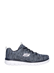 Skechers Blue Graceful Twisted Fortune Shoes - Image 1 of 3