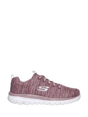 Skechers Purple Graceful Twisted Fortune Shoes - Image 1 of 3