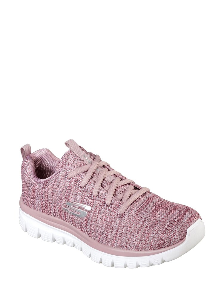 Skechers Purple Graceful Twisted Fortune Shoes - Image 2 of 3