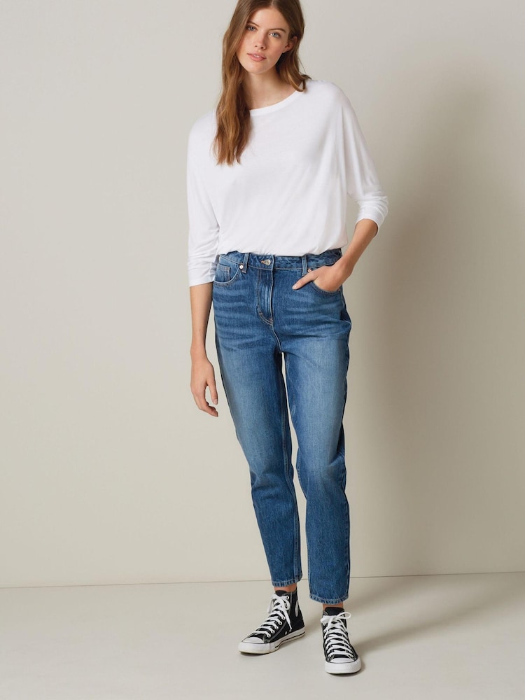 Dunkelblau - Mom-Jeans - Bild 1 von 5