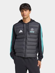 adidas Black Mercedes - Amg Petronas Formula 1 Team Puffer Jacket - Image 1 of 6