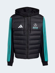 adidas Black Mercedes - Amg Petronas Formula 1 Team Puffer Jacket - Image 6 of 6