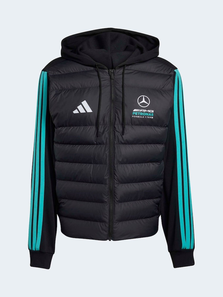 adidas Black Mercedes - Amg Petronas Formula 1 Team Puffer Jacket - Image 6 of 6