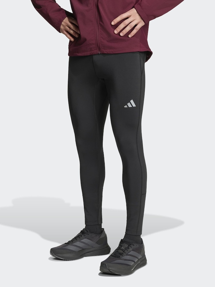 adidas Black Adi365 Running Essentials Winterized Tights - Image 1 of 8