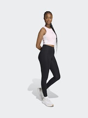 adidas Pink Essentials 3-Stripes Padded Tank - Image 4 of 6