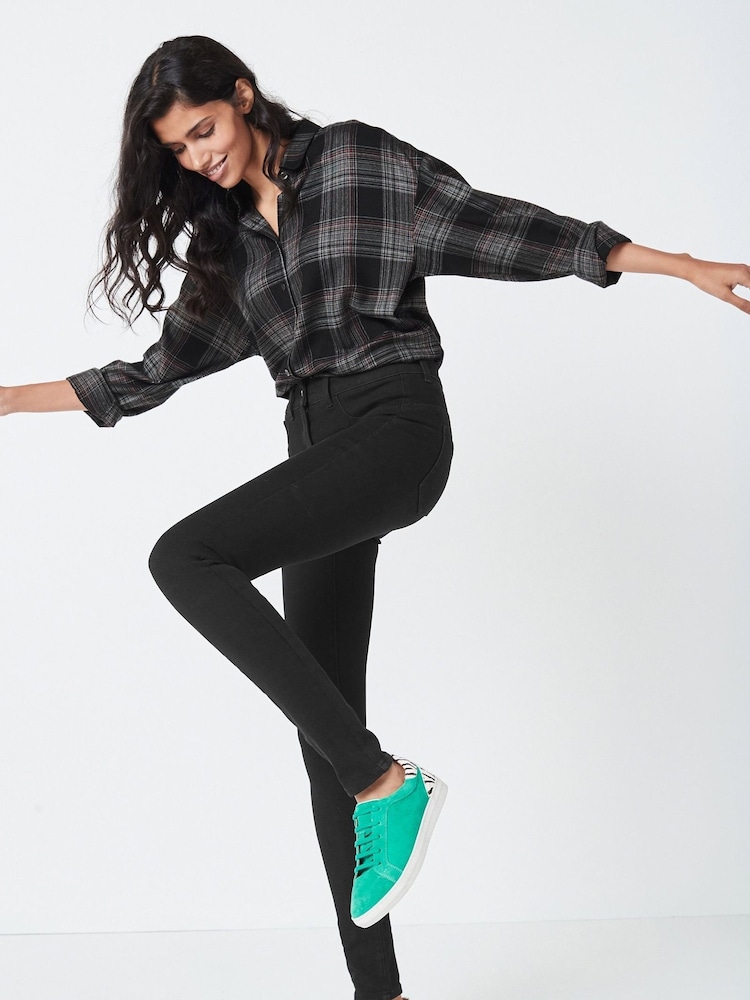Black 360° Stretch Skinny Jeans - Image 1 of 6
