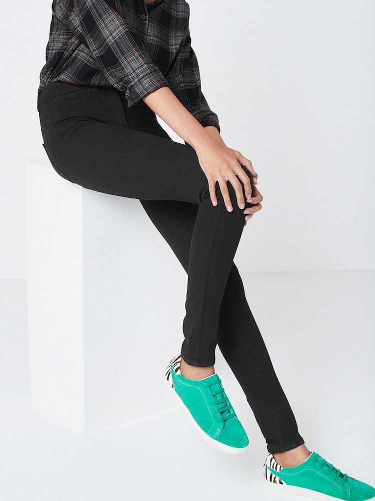 Black 360° Stretch Skinny Jeans - Image 2 of 6