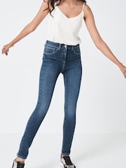 Dark Blue 360° Stretch Skinny Jeans - Image 3 of 6