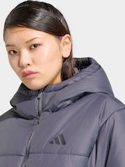 adidas Grey Essentials Highloft Insulated Puffer Jacket - Image 4 of 6