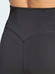 adidas Black Optime Workout 3-Stripes 7/8 Leggings - Image 5 of 6