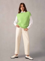 Ro&Zo Oversized Green Knit Tank Top - Image 3 of 6