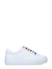 Kurt Geiger London White Liviah Chunky Rainbow Trainers - Image 1 of 4