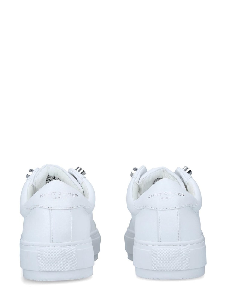 Kurt Geiger London White Liviah Chunky Rainbow Trainers - Image 2 of 4