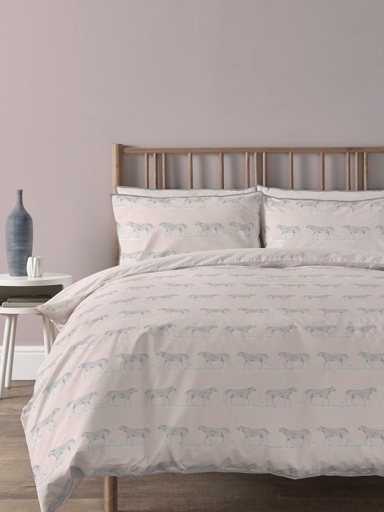 Sam Faiers Little Knightley's Blush Pink Kids Masai Duvet Cover and Pillowcase Set - Image 1 of 2