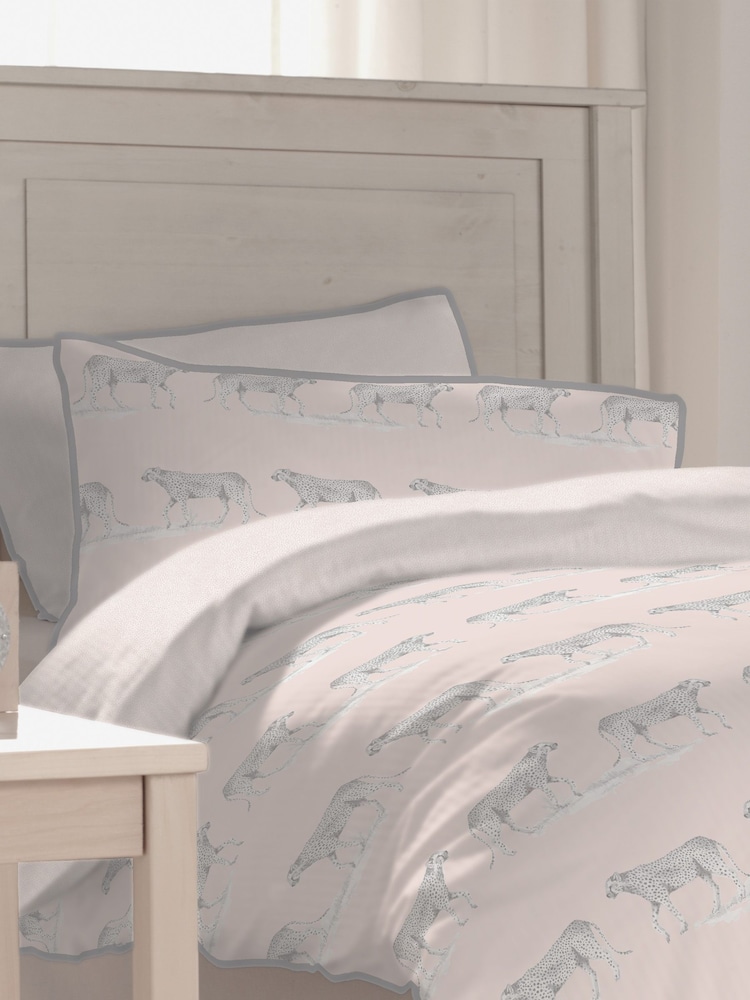 Sam Faiers Little Knightley's Blush Pink Kids Masai Duvet Cover and Pillowcase Set - Image 2 of 2