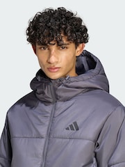 adidas Grey Essentials Highloft Insulated Puffer Jacket - Image 4 of 6
