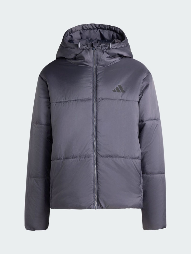 adidas Grey Essentials Highloft Insulated Puffer Jacket - Image 6 of 6
