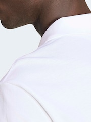 adidas Originals White Trefoil Essentials Polo Shirt - Image 5 of 6