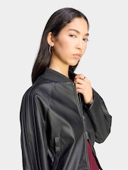 adidas Originals Black Pleather SST Tracktop - Image 5 of 6