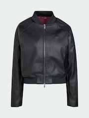 adidas Originals Black Pleather SST Tracktop - Image 6 of 6