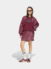 adidas Originals Red Pleather Adibreak Skirt - Image 3 of 6