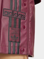 adidas Originals Red Pleather Adibreak Skirt - Image 5 of 6