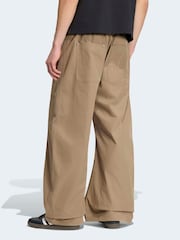 adidas Originals Brown Premium Essentials Wide Trousers - Image 4 of 7