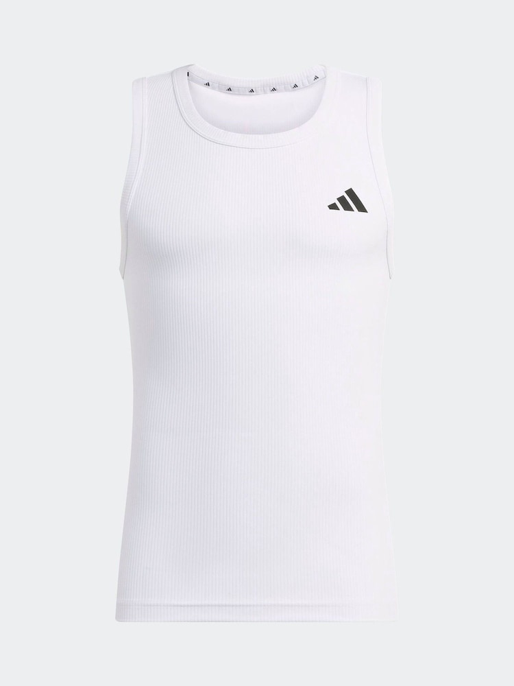 بلوزة رياضية دون أكمام Primelift ضروري مضلعة من adidas - Image 7 of 7 بلوزة رياضية دون أكمام Primelift ضروري مضلعة من adidas - Image 7 of 7