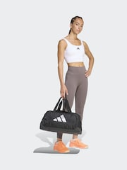 adidas Brown Optime Workout 3-Stripes 7/8 Leggings - Image 4 of 6